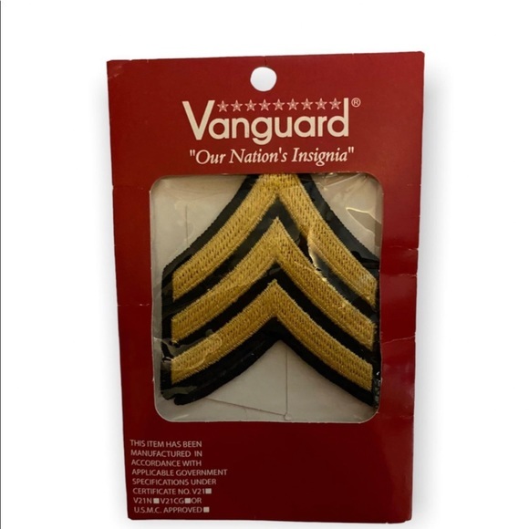 Sergeant - Gold Embroidered on Blue, Male - Picture 2 of 3